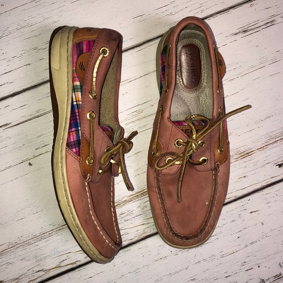 Sperry Shoes - Sperry Top-Sider Pink Leather Boat Shoes